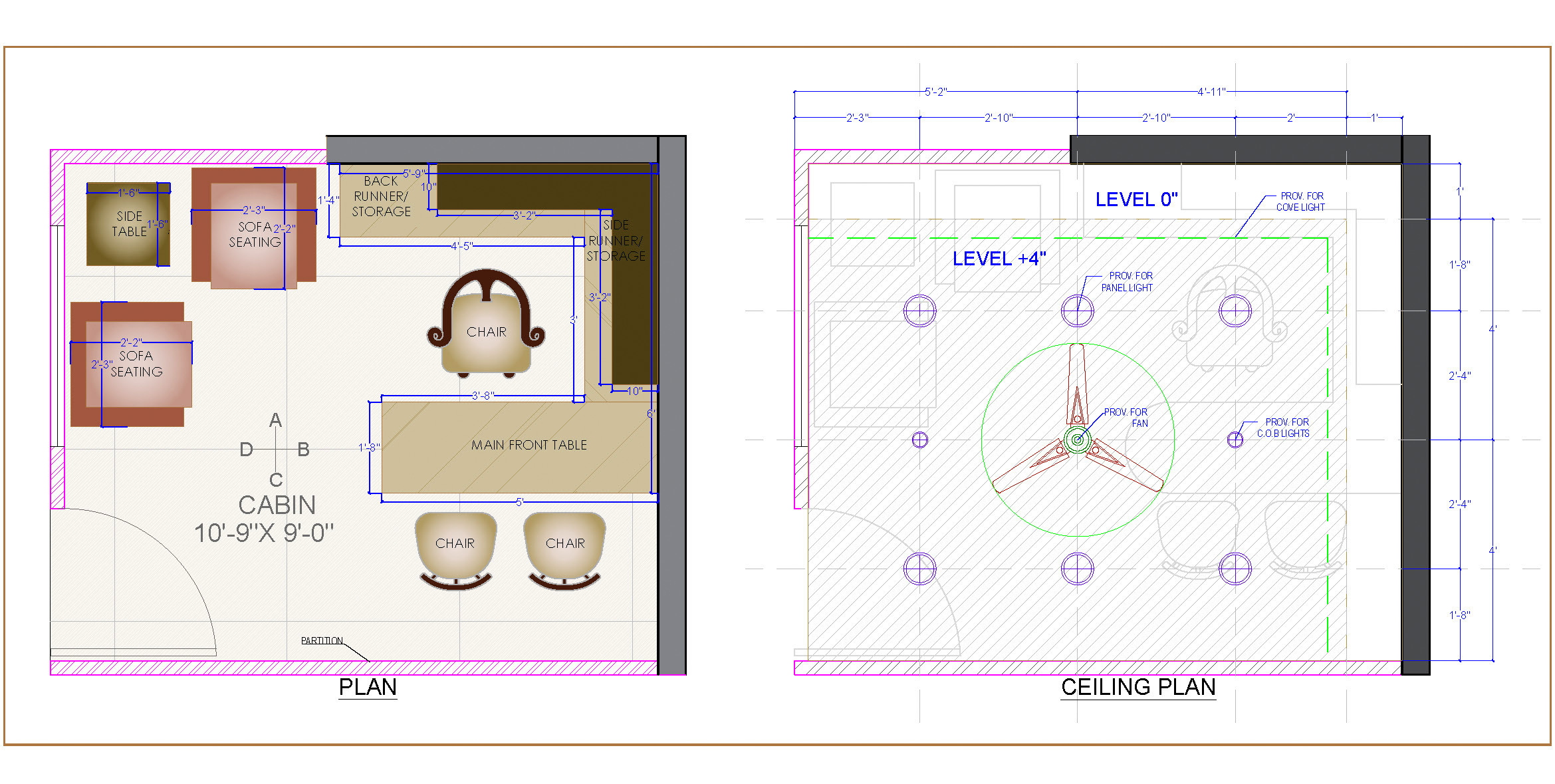 Office Cabin Plan Cad Block Free Download